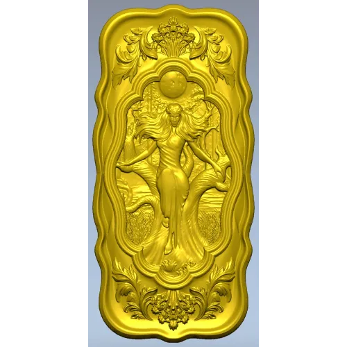 Moonlit Mara - Ornate Relief Panel STL for CNC