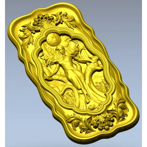 Moonlit Mara - Ornate Relief Panel STL for CNC