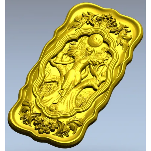 Moonlit Mara - Ornate Relief Panel STL for CNC