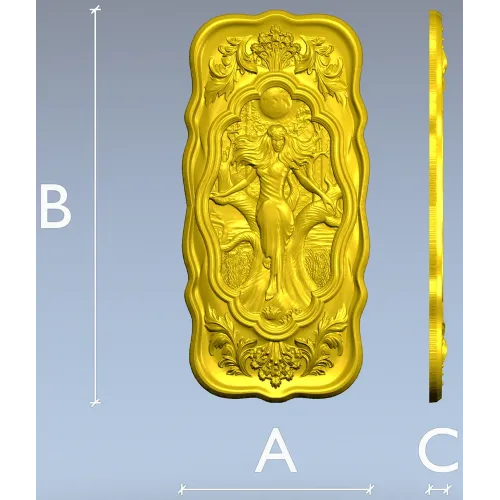 Moonlit Mara - Ornate Relief Panel STL for CNC