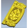 Baroque Oval Nymph Relief - STL 3D Model for CNC