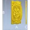 Baroque Oval Nymph Relief - STL 3D Model for CNC