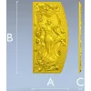 Лунная дева - декоративная 3D панель в формате STL для ЧПУ