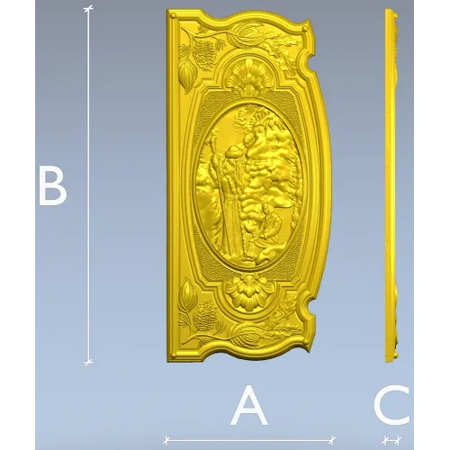 3D модель (STL) "Морозко" - рельефная декоративная панель для ЧПУ