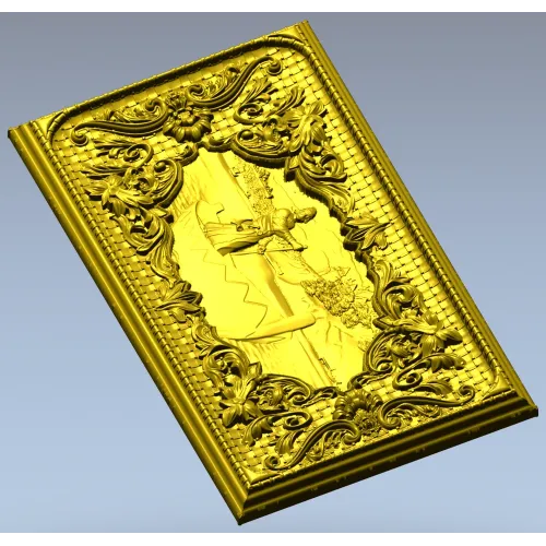 Мужик в лодке - 3D модель STL для ЧПУ