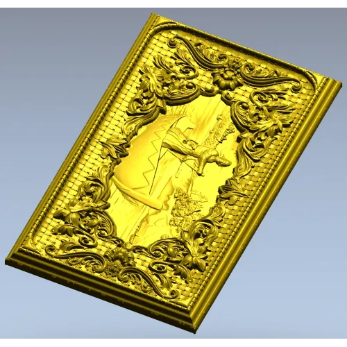 Мужик в лодке - 3D модель STL для ЧПУ