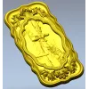 Ornate boatman relief stl model for CNC milling