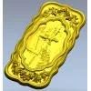 Ornate boatman relief stl model for CNC milling