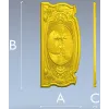 Boatman relief panel - STL 3D model for CNC carving