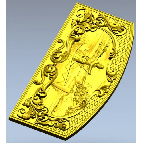 Boatman Relief Panel - Decorative 3D STL for CNC