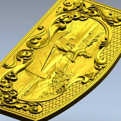 Boatman Relief Panel - Decorative 3D STL for CNC