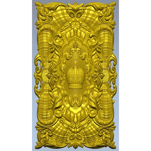 Коронная декоративная панель - 3D модель STL для ЧПУ