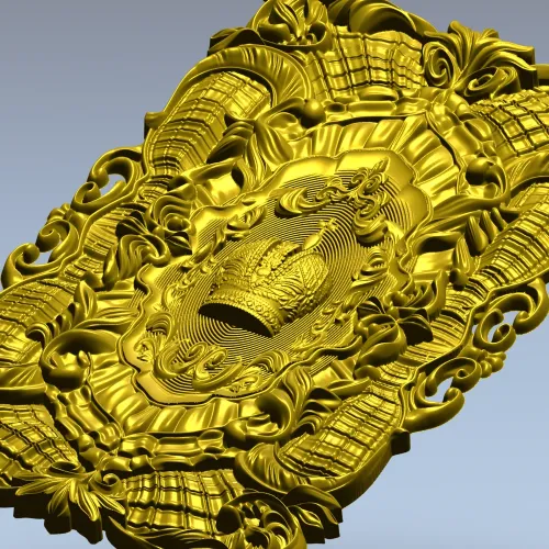 Коронная декоративная панель - 3D модель STL для ЧПУ