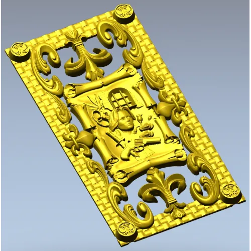 Лицeвая панель для нард - рельефная 3D модель в формате STL