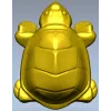 Turtle relief STL model for CNC wood carving