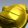 Turtle relief STL model for CNC wood carving