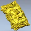 Рельефная панель "Дама в рококо" - 3D модель STL для ЧПУ