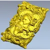 Рельефная панель "Дама в рококо" - 3D модель STL для ЧПУ