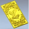 Декоративная панель "Кобра в рокайле" - STL для ЧПУ