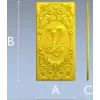 Декоративная панель "Кобра в рокайле" - STL для ЧПУ