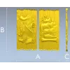 STL модель нарды - панели "Корабль и Герб"