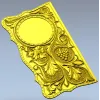 Vine & Grape Backgammon Panel - STL 3D Model for CNC
