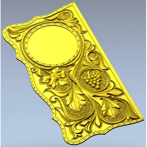 Vine & Grape Backgammon Panel - STL 3D Model for CNC