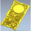 Vine & Grape Backgammon Panel - STL 3D Model for CNC
