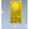 Vine & Grape Backgammon Panel - STL 3D Model for CNC