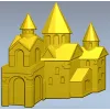 Каменная крепость - 3D панель STL для ЧПУ