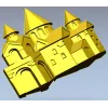 Каменная крепость - 3D панель STL для ЧПУ