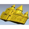 Каменная крепость - 3D панель STL для ЧПУ