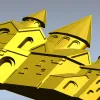 Каменная крепость - 3D панель STL для ЧПУ