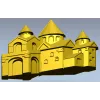 Каменная крепость - 3D панель STL для ЧПУ