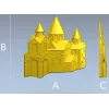 Каменная крепость - 3D панель STL для ЧПУ
