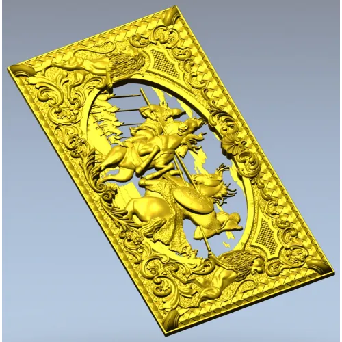 Дуэль Пересвета и Челубея - 3D модель STL для ЧПУ