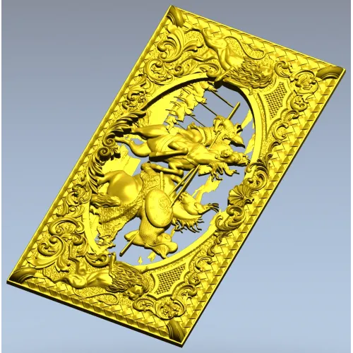 Дуэль Пересвета и Челубея - 3D модель STL для ЧПУ