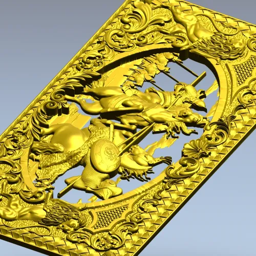 Дуэль Пересвета и Челубея - 3D модель STL для ЧПУ