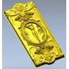 Elegant Rococo Medallion Relief STL