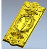 Elegant Rococo Medallion Relief STL