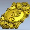 Медальон Дракона - stl модель для ЧПУ