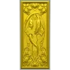 Драконий крест - рельефная панель STL для ЧПУ