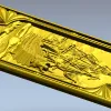 3D модель панель "Парусник над волнами" в формате STL для ЧПУ