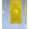 STL модель декоративной панели с львиным медальоном для ЧПУ