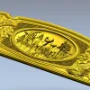 Forest Deer Medallion - STL 3D model for CNC router