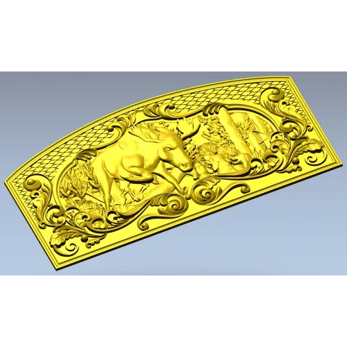 Moose Hunt Relief - STL 3D model for CNC milling