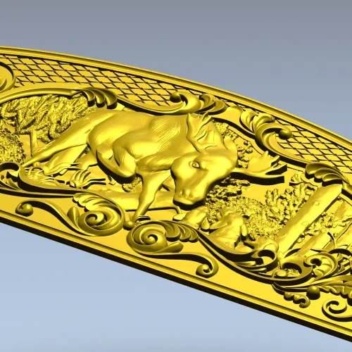 Moose Hunt Relief - STL 3D model for CNC milling