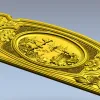 Панно "Охота у пруда" - 3D модель STL для ЧПУ