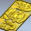 Рельефная панель "Рыболовный спецназ" - STL модель для ЧПУ