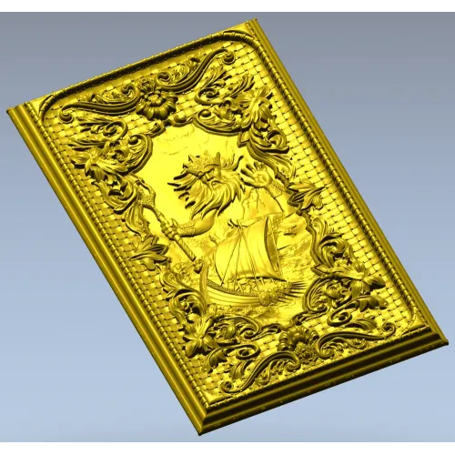 Декоративная панель "Ньерд" - 3D STL рельеф для ЧПУ